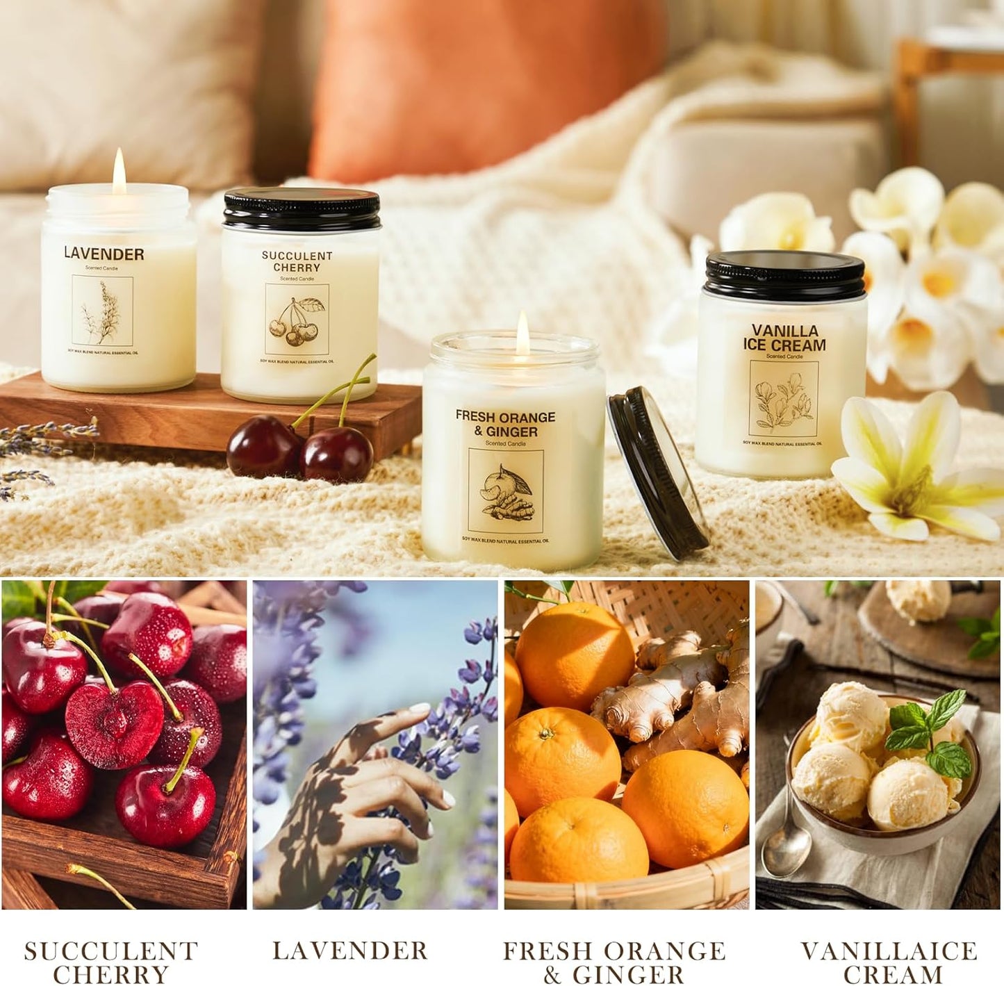 4 Pack Candles