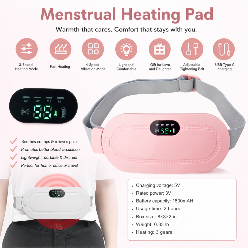 Portable Heated Massage Relief Belt