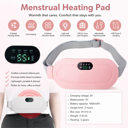 Portable Heated Massage Relief Belt